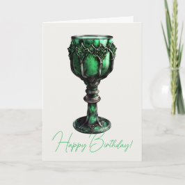 Erstellen Sie Ihre eigene Smaragdgrüne Skihütte Feiertagskarte