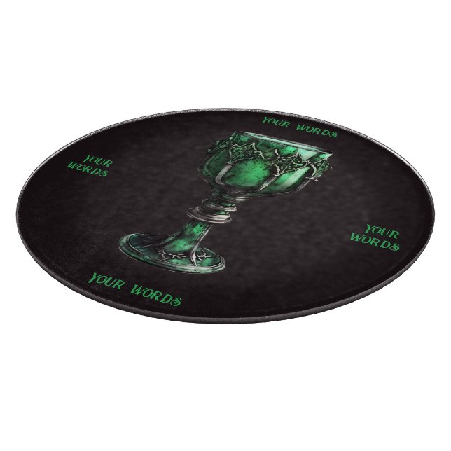 Erstellen Sie Ihre eigene Smaragdgrüne Skihütte Schneidebrett (Ecke)