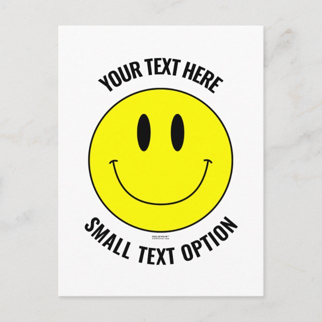 Erstellen Sie Ihre eigene Smilie Smile Postkarte (Vorderseite)