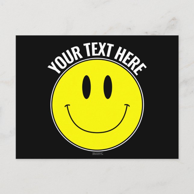 Erstellen Sie Ihre eigene Smilie Smile Postkarte (Vorderseite)