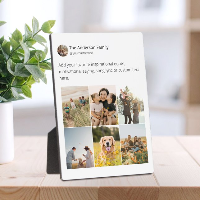 Erstellen Sie Ihre eigene Social Media-FotoCollage Fotoplatte (Von Creator hochgeladen)