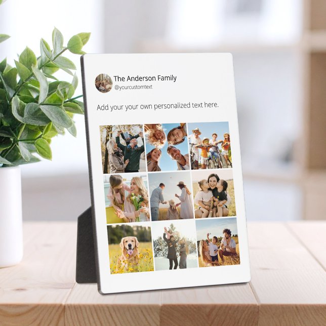 Erstellen Sie Ihre eigene Social Media-FotoCollage Fotoplatte (Von Creator hochgeladen)