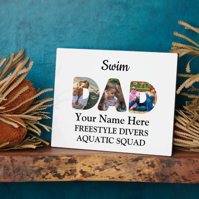 Erstellen Sie Ihre eigene Sport Vater Foto Collage Fotoplatte (Seite)