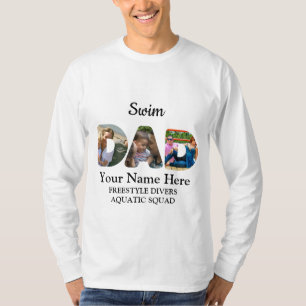 Erstellen Sie Ihre eigene Sport Vater Foto Collage T-Shirt