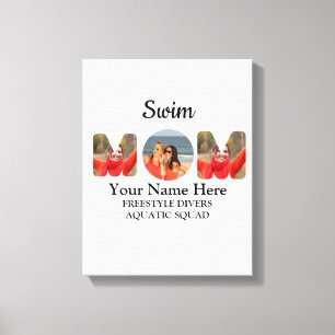 Erstellen Sie Ihre eigene sportliche Mutter Foto C Leinwanddruck