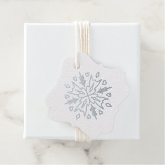 Erstellen Sie Ihre eigene Stammesilber-Schneeflock Geschenkanhänger