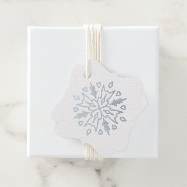 Erstellen Sie Ihre eigene Stammesilber-Schneeflock Geschenkanhänger (Mit Box)