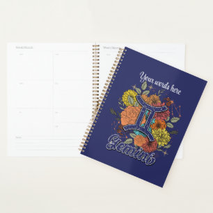 Erstellen Sie Ihre eigene Starfloral Gemini Zodiac Planer