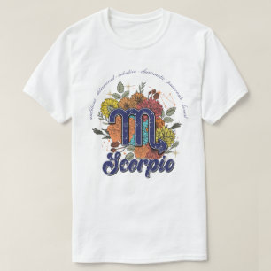 Erstellen Sie Ihre eigene Starry Floral Scorpio Zo T-Shirt