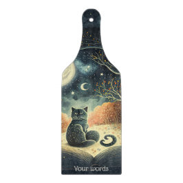 Erstellen Sie Ihre eigene Starry Mystical Black Ca Schneidebrett