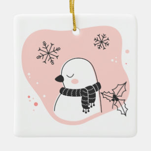 Erstellen Sie Ihre eigene süße Schildkröte Weihnac Keramikornament