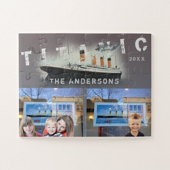 Erstellen Sie Ihre eigene Titanic Collage aus zwei Puzzle (Horizontal)