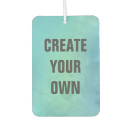 Erstellen Sie Ihre eigene türkisfarbene Aquarellma Autolufterfrischer