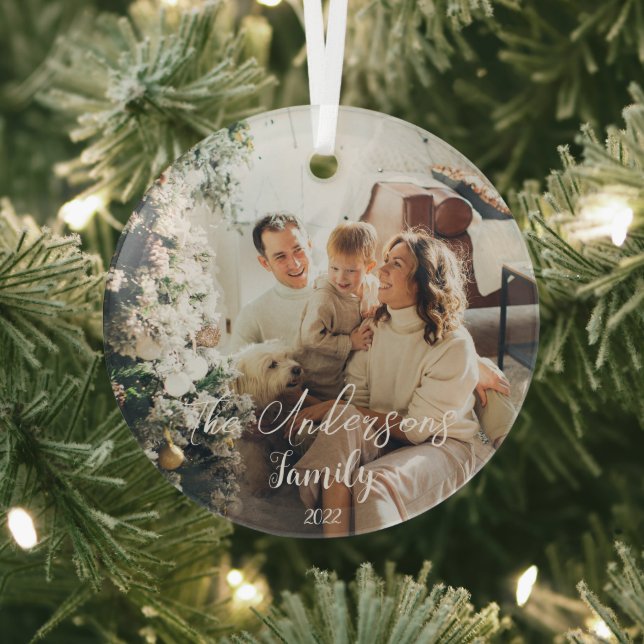 Erstellen Sie Ihre eigene Typografie Familienweihn Ornament Aus Glas (InSitu)