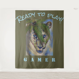 Erstellen Sie Ihre eigene Uni Gamester Leopard Tig Wandteppich
