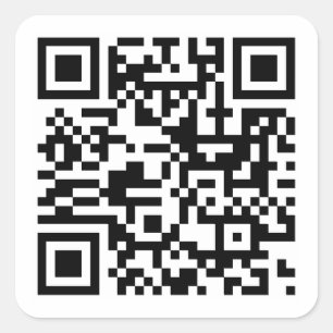 Erstellen Sie Ihre eigene URL für den benutzerdefi Quadratischer Aufkleber