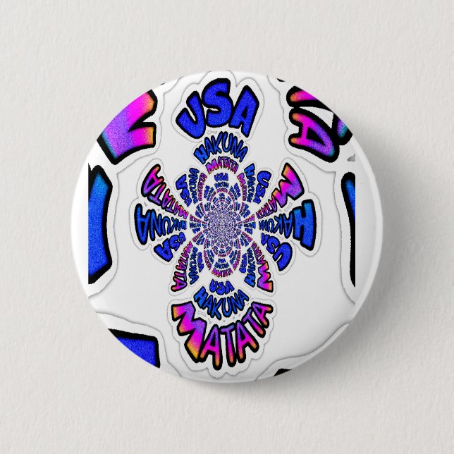 Erstellen Sie Ihre eigene USA-Fun-Kunst Button (Vorderseite)