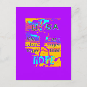 Erstellen Sie Ihre eigene USA Hoffnung Wir sind ge Postkarte