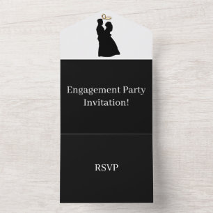 Erstellen Sie Ihre eigene Verlobungsfeier RSVP Sch All In One Einladung