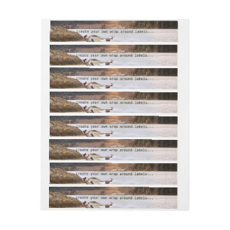 Erstellen Sie Ihre eigene Verpackung um Etiketten. Rundum-Adressaufkleber