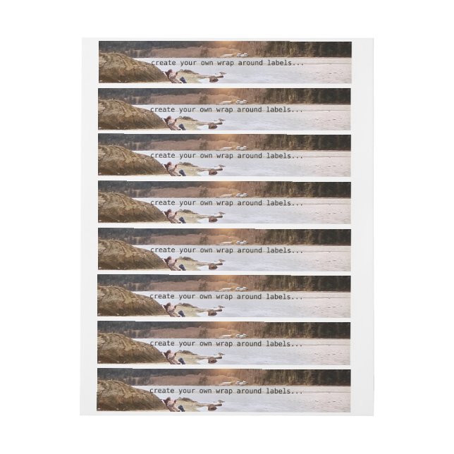 Erstellen Sie Ihre eigene Verpackung um Etiketten. Rundum-Adressaufkleber (Bogen)