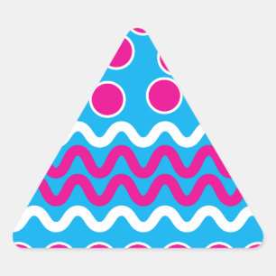 Erstellen Sie Ihre eigene Vorlage für benutzerdefi Dreieckiger Aufkleber