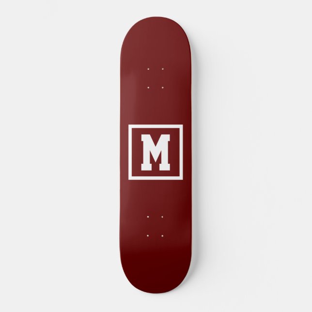 Erstellen Sie Ihre eigene Vorlage für Monogramme,  Skateboard (Vorderseite)