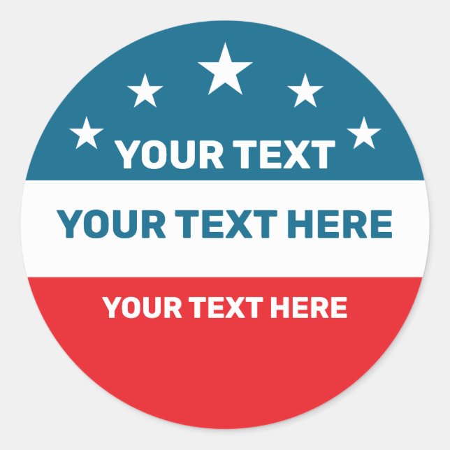 Erstellen Sie Ihre eigene Wahl Runder Aufkleber (Vorderseite)