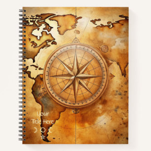 Erstellen Sie Ihre eigene Wanderer-Kompassrose Notizbuch