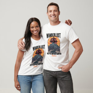Erstellen Sie Ihre eigene Wanderlust Behaltend Ruh T-Shirt