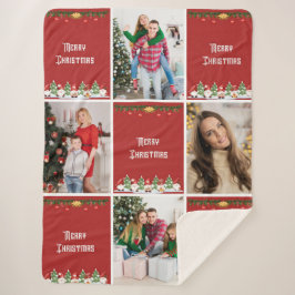 Erstellen Sie Ihre eigene Weihnachts-Foto-Collage Sherpadecke