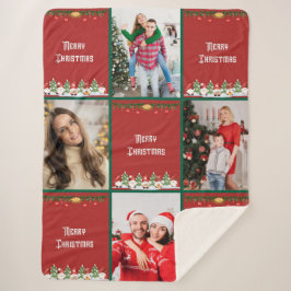 Erstellen Sie Ihre eigene Weihnachts-Foto-Collage Sherpadecke