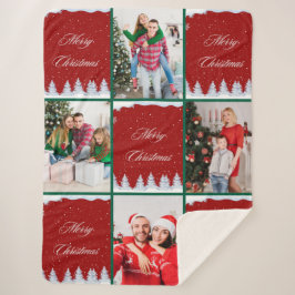 Erstellen Sie Ihre eigene Weihnachts-Foto-Collage Sherpadecke