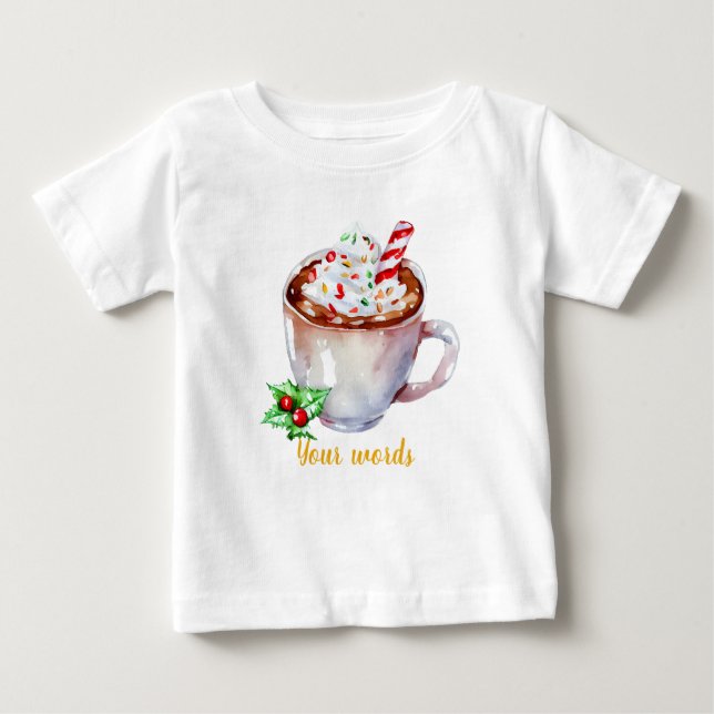 Erstellen Sie Ihre eigene Weihnachtsschokolade Baby T-shirt (Vorderseite)