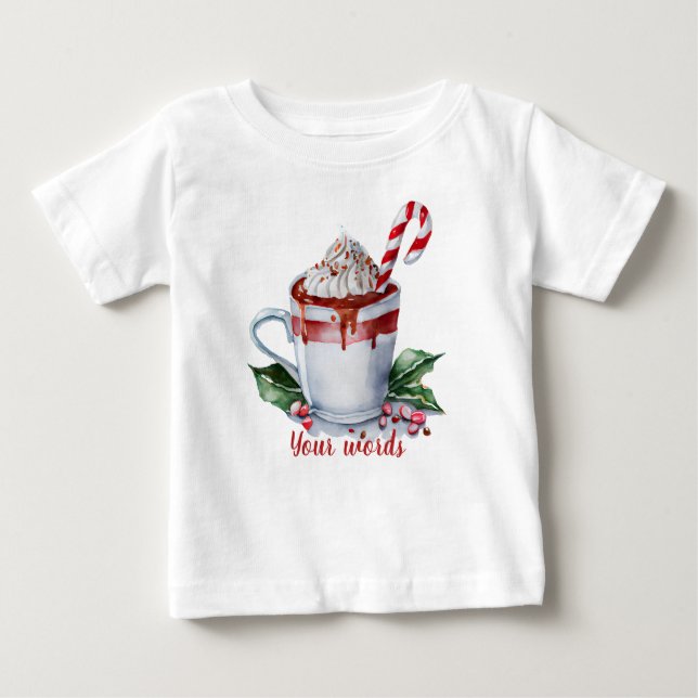 Erstellen Sie Ihre eigene Weihnachtsschokolade Baby T-shirt (Vorderseite)