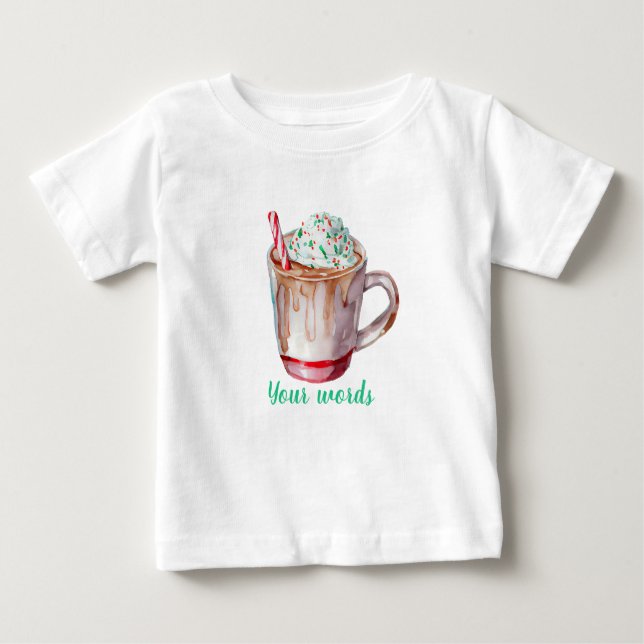 Erstellen Sie Ihre eigene Weihnachtsschokolade Baby T-shirt (Vorderseite)