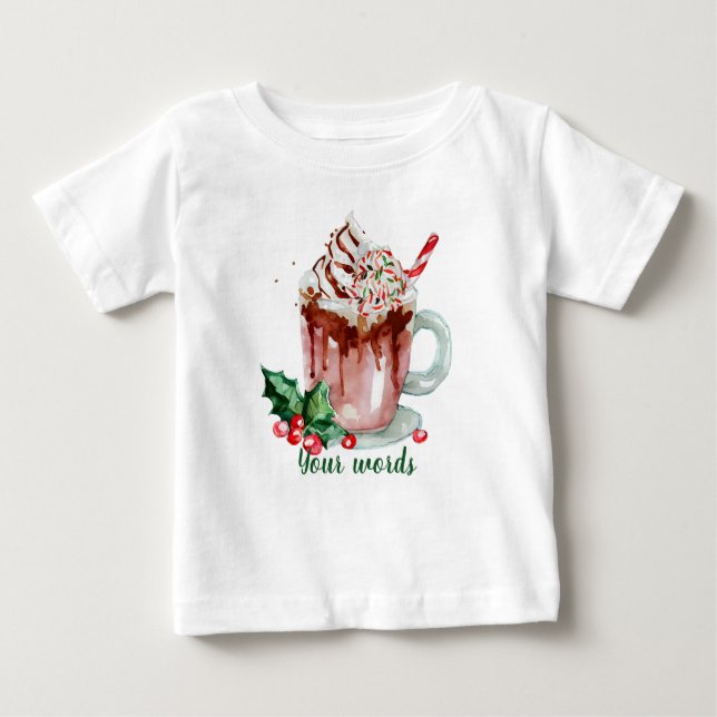 Erstellen Sie Ihre eigene Weihnachtsschokolade Baby T-shirt (Vorderseite)