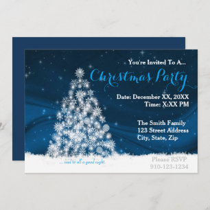 Erstellen Sie Ihre eigene Weihnachtszeit-Party Ein Einladung