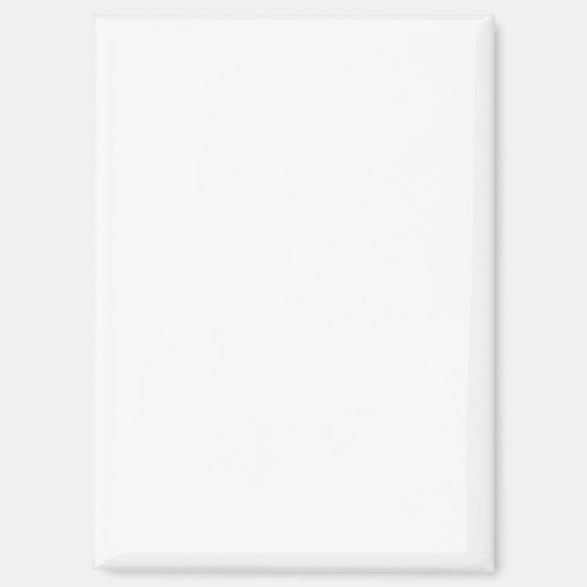 Erstellen Sie Ihre eigene weiße personalisierbare Magnet (Vorderseite)