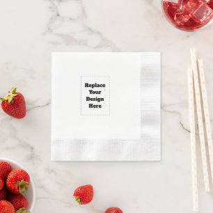 Erstellen Sie Ihre eigene weiße Serviette