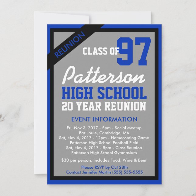 Erstellen Sie Ihre eigene Wiedersehen-Einladung Einladung (Vorderseite)