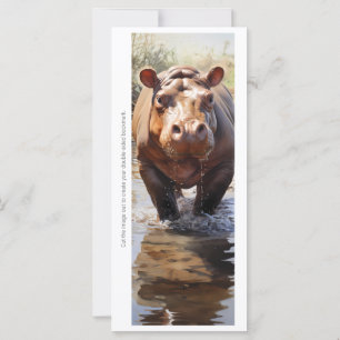 Erstellen Sie Ihre eigene wilde Hippopotamus-Lesez