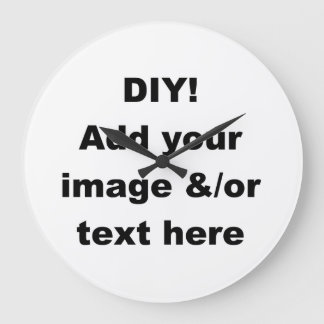 Erstellen Sie Ihre eigene Wohngestaltung-Wall-Uhr Große Wanduhr