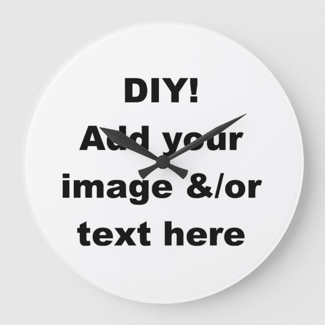 Erstellen Sie Ihre eigene Wohngestaltung-Wall-Uhr Große Wanduhr (Vorderseite)