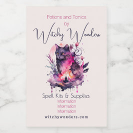 Erstellen Sie Ihre eigene Zauberkunst Lebensmitteletikett