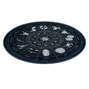 Erstellen Sie Ihre eigene Zodiac Wheel Glass Altar Schneidebrett