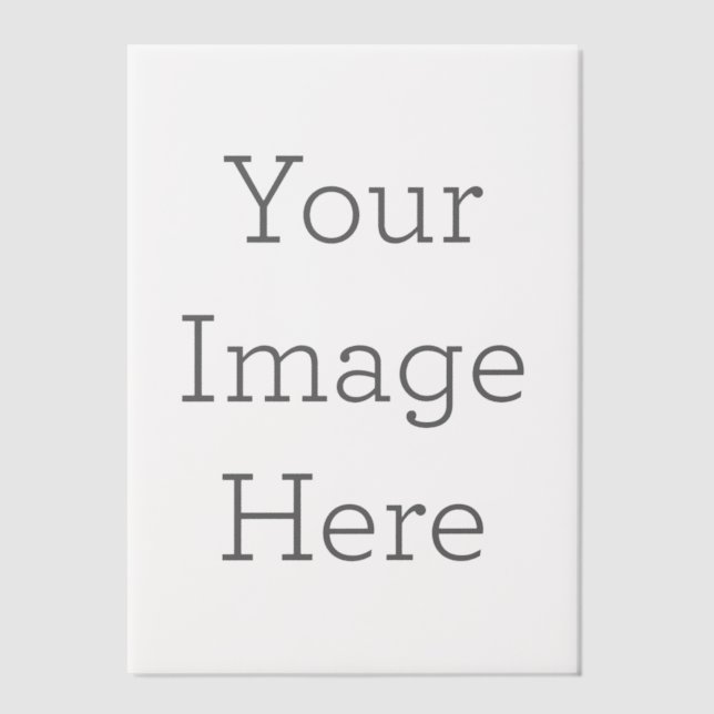 Personalsierte 12,7 x 17,8 cm Flaches Pergamentpapier-Overlay (Vorderseite)