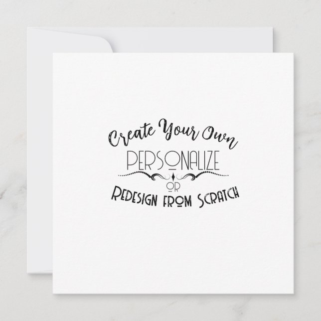 Erstellen Sie Ihre eigenen (Vorderseite)