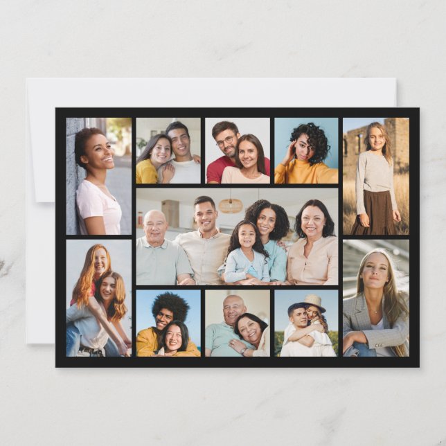 Erstellen Sie Ihre eigenen 11 Foto Collage Gruß Karte (Vorderseite)