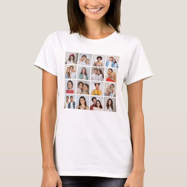 Erstellen Sie Ihre eigenen 16 Fotocollage Women's T-Shirt (Vorderseite)